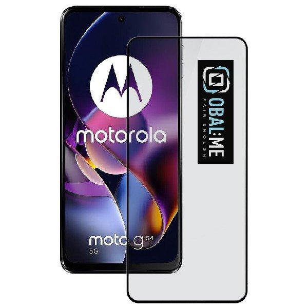 OBAL:ME 5D Edzett védőüveg Motorola G54 5G/Power Edition számára, fekete