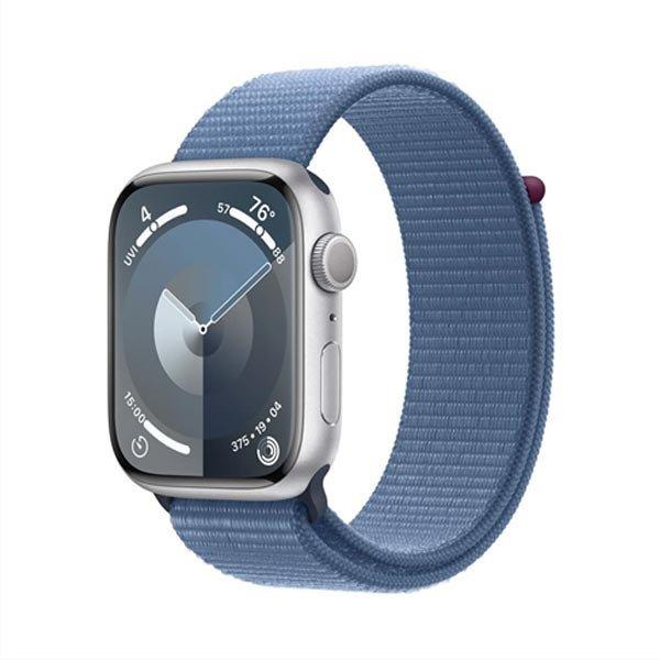 Apple Watch Series 9 GPS 45mm ezüst Aluminium Case Winter Kék Sport Loop-pal