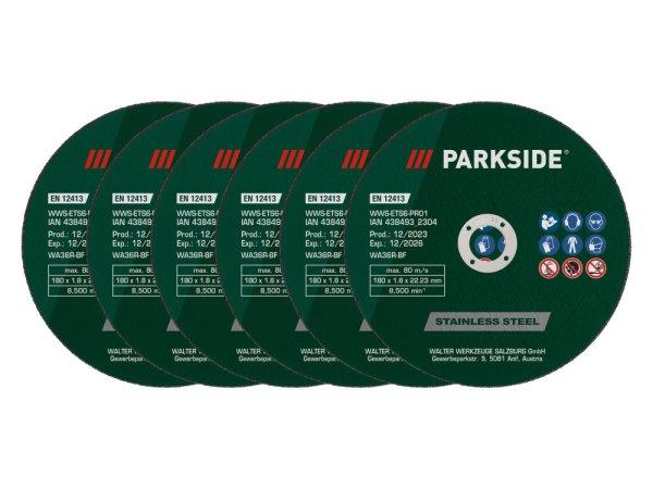 ParkSide 438493 OR 6 darabos 180 mm vágókorong készlet PMTS 180 A1 / B2
fémdarabolóhoz, acél, színesfémek, öntvény és vasprofilok vágásához