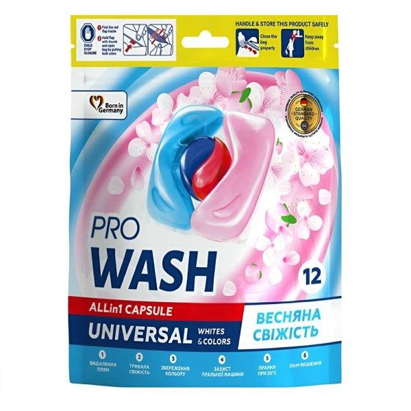 20 X 12 db PRO WASH Spring Freshness univerzális mosókapszula - 240 mosáshoz
elegendő