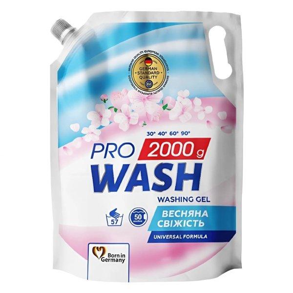 10 x 2L PRO WASH Spring Freshness univerzális mosógél utántöltő 50
mosáshoz színes és fehér ruhákhoz