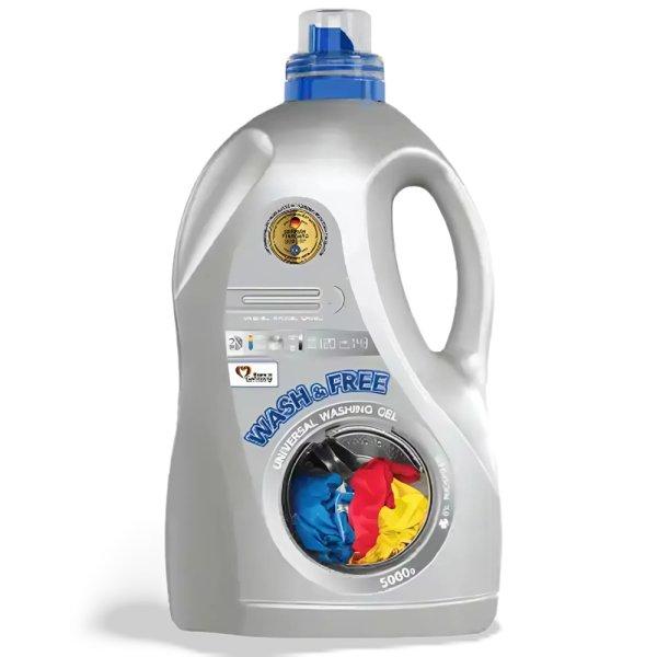 3x5L Wash & Free univerzális mosógél – 15L gazdaságos családi
kiszerelés