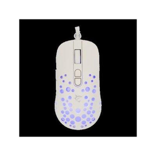 WHITE SHARK TRISTAN-W WS GM-9004W 7D / 12000 dpi fehér RGB gamer egér