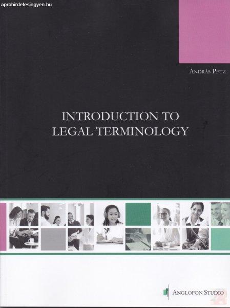 INTRODUCTION TO LEGAL TERMINOLOGY