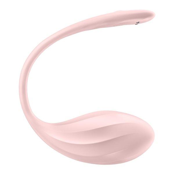 Satisfyer Ribbed Petal Rose - rádiós vibrációs tojás 