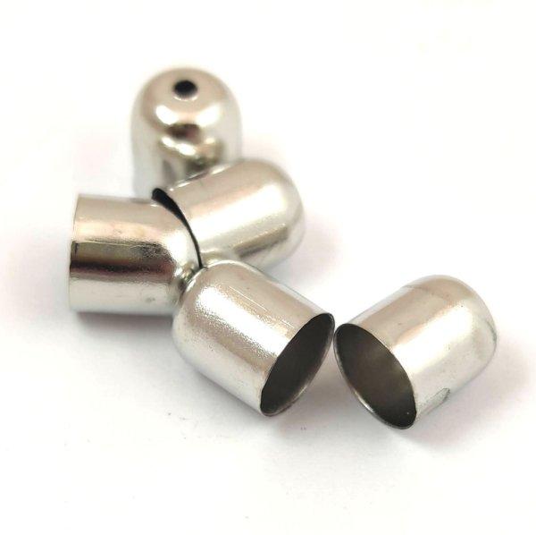 Gyöngykupak - platina színű - 9x8mm