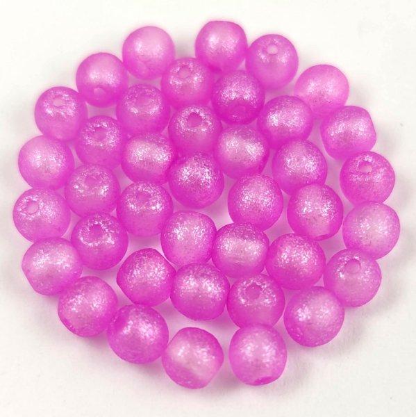 Préselt golyó gyöngy - Crystal Matt Violet Blend - 4mm