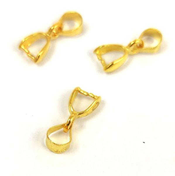 Medálvezető - arany színű - 10x6x3mm