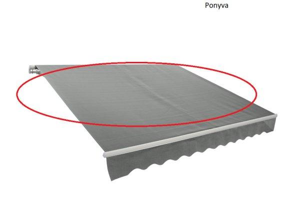 Rojaplast tartalék ponyva szövet napellenzőhöz 5x3m - Szürke (P4512)