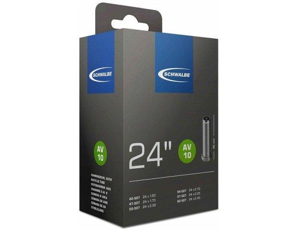 Belső gumi 24X1,50-2,50 (40/62-507) SCHWALBE AV10 - 40MM DOBOZOS