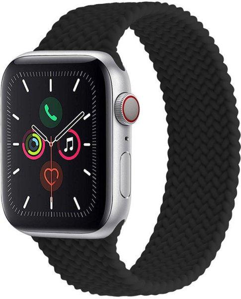 4wrist Elasztikus szilikon szíj Apple Watch-hoz 38/40/41 mm - Black