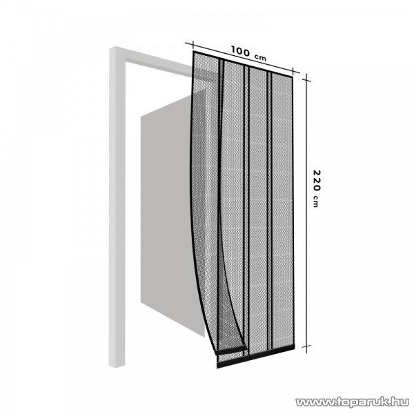 Delight 11608BK szúnyogháló függöny ajtóra, 4 db szalag, max. 100 x 220
cm, fekete