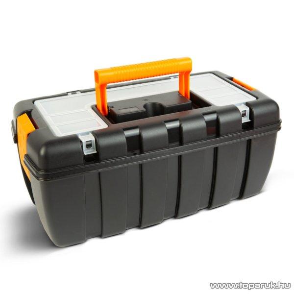 Handy Műanyag szerszámtartó láda, szerszámosláda 1 db tálcával, 37 x 29
x 16 cm (11010B)