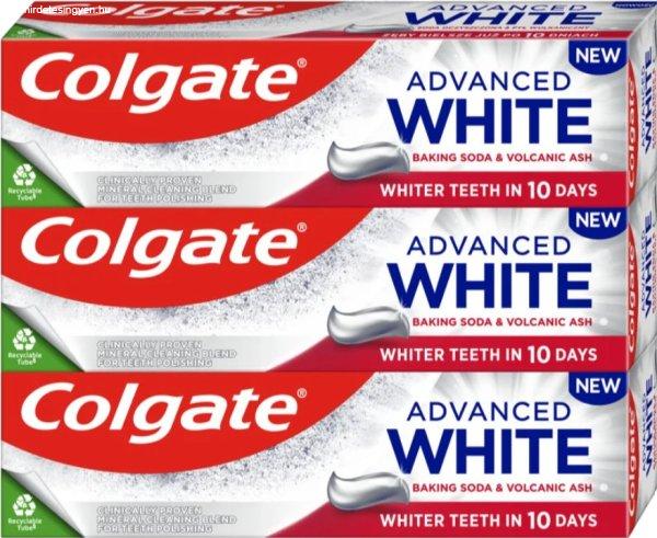 Colgate Fehérítő fogkrém Advanced White Baking Soda &
Vulcanic Ash Trio 3 x 75 ml