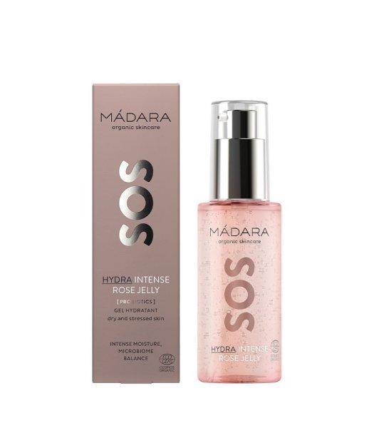 MÁDARA Intenzív hidratáló hialuron gél
rózsavízzel SOS Hydra (Intense Rose Jelly) 75 ml