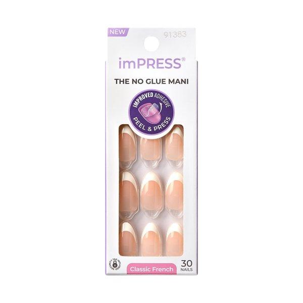 KISS Öntapadó körmök ImPRESS Nails - Everlasting 30 db