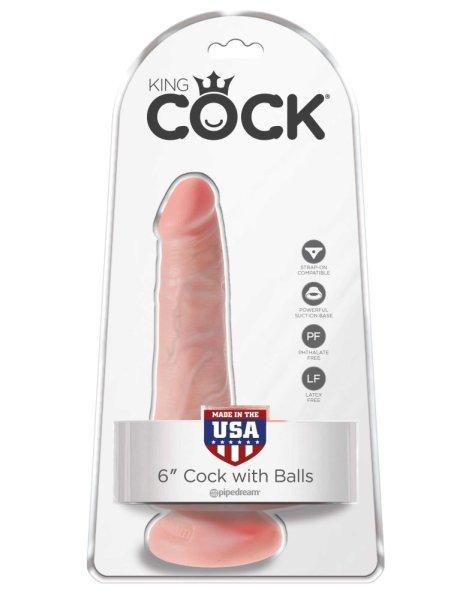  6" Cock with Balls  Light 