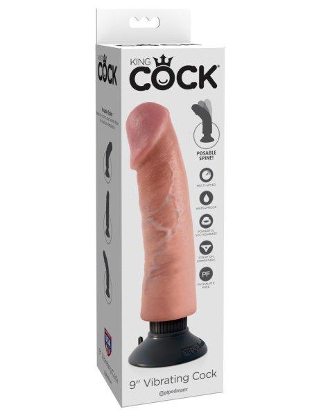  9" Vibrating Cock  Light 