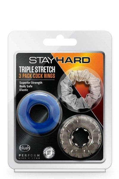  STAY HARD TRIPLE STRETCH 3PACK COCKRINGS 