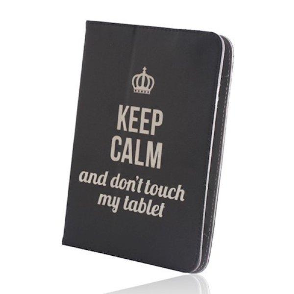 Univerzális 9-10" Keep Calm kinyitható műbőr tablet tok