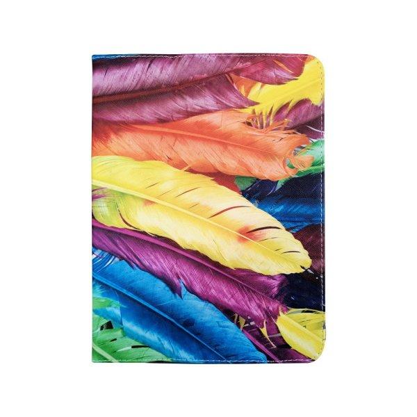 Univerzális 9-10" kinyitható tablet tok (Colour Feather)