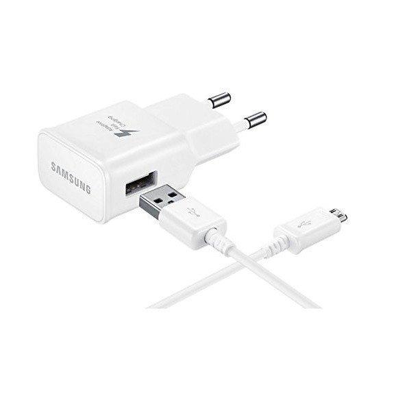 Samsung gyári hálózati fehér töltőfej 2A (ETAU90EWE) 10W USB - MicroUSB
adatkábellel 1m ECB-DU4AWE