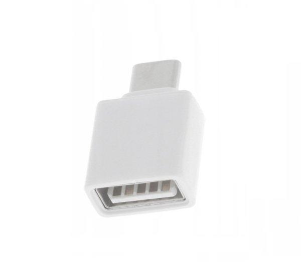 Utángyártott USB - Type-C OTG átalakító adapter fehér