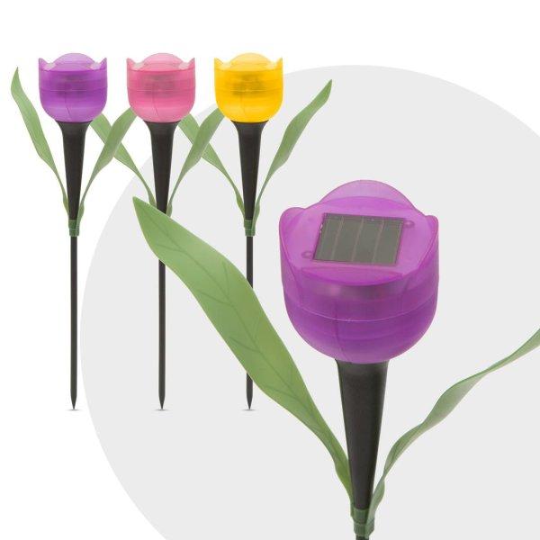 LED-es napelemes tulipánlámpa (30 cm)