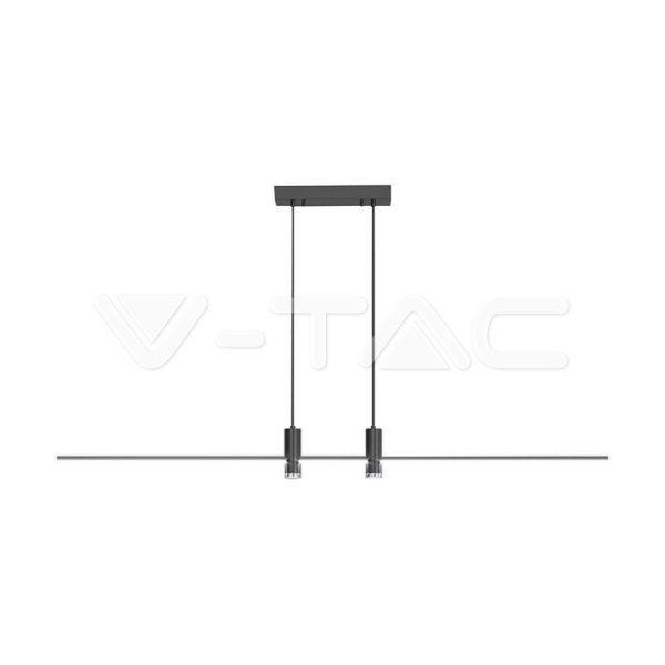 19W LED dizájner függőlámpa, fekete színű, 3000K (V-TAC)