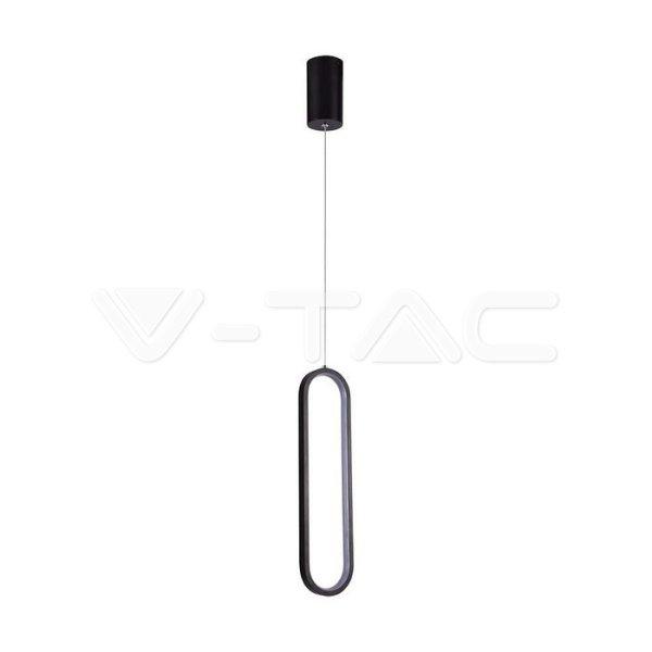 9W LED dizájner függőlámpa, fekete színű, 4000K, 19.5x17.5x100 cm (V-TAC)