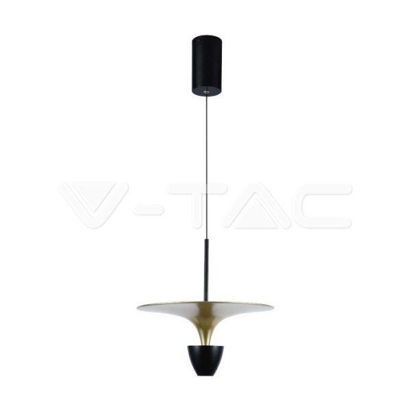 9W LED dizájner függőlámpa, fekete+arany színű, 3000K, 30x320x100 cm
(V-TAC)