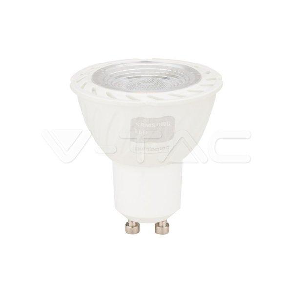 LED Spot izzó SAMSUNG CHIP - GU10 6W SMD 6400K (V-TAC)