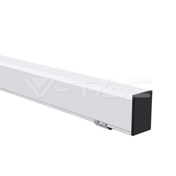 LED Lineáris lámpatest SAMSUNG Chip 40W sodronyos függesztékkel fehér
színű 4000K 1200x50x65mm (V-TAC)