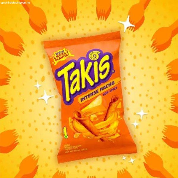 Takis Intense Nacho sajtos tortilla chips 100g