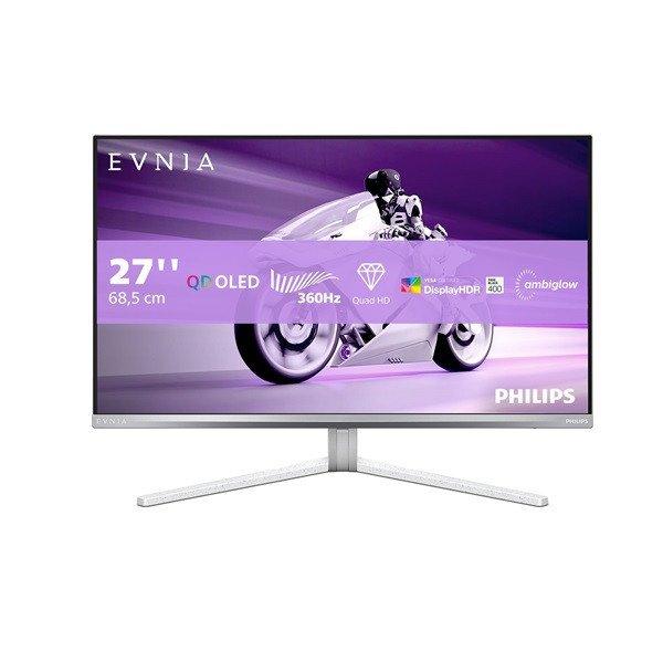 PHILIPS OLED Gaming 360Hz monitor 27" 27M2N8500/00 2560x1440, 16:9,,
0,03ms, HDMIx2/DisplayPort/USBx3, hangszóró