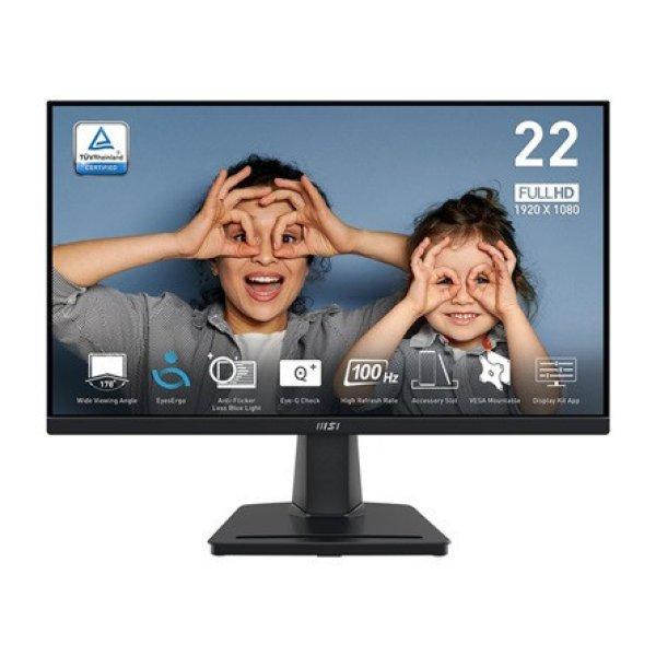 MSI PRO MP225V Business 21.45" VA LED monitor fekete 100Hz