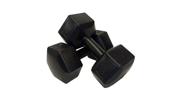 S-SPORT PVC kézisúlyzó, hatszögletű 2x5 kg