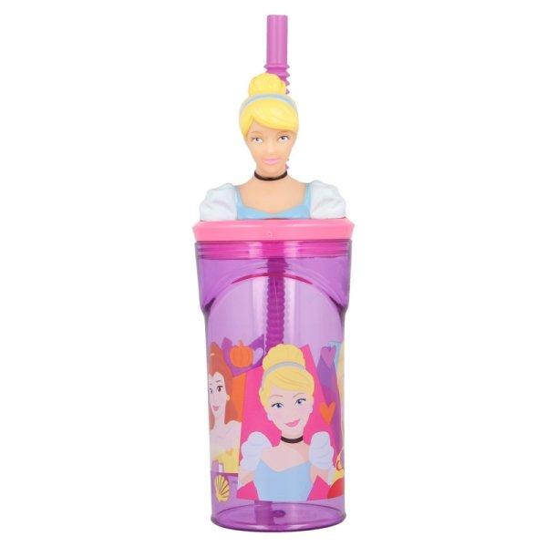 Disney Hercegnők Bright 3D Figurine szívószálas pohár 360 ml