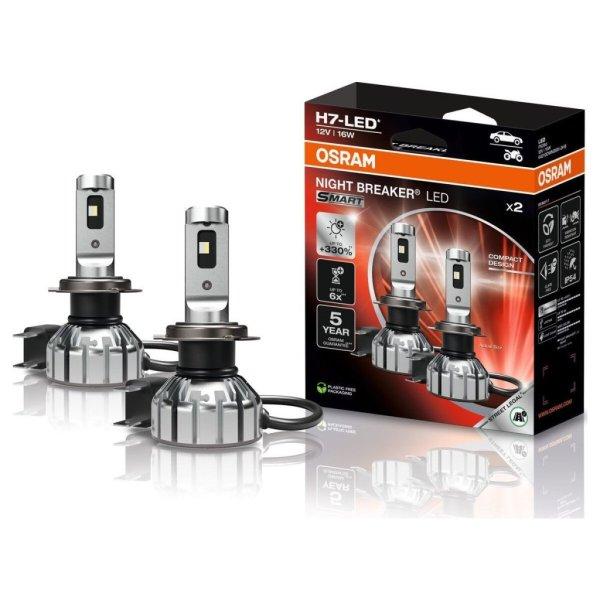 Night Breaker LED SMART H7 autóizzó készlet, 12V, 16W, PX26d (2 db) | Osram