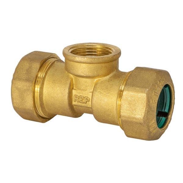 TECNOVIELLE KPE réz T-idom, 20mmx1/2"Bx20mm