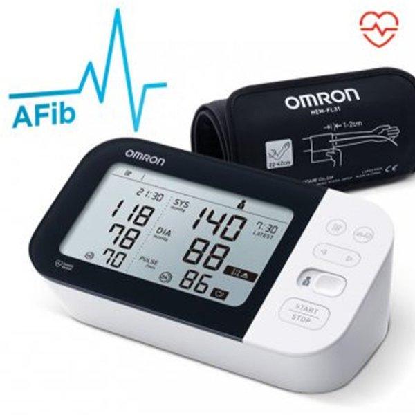 OMRON M7 Intelli IT Intellisense felkaros okos-vérnyomásmérő BT, AFIB