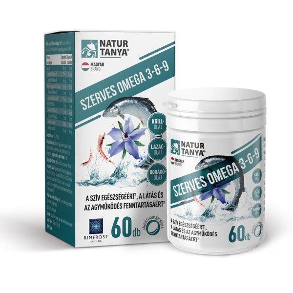 NATUR TANYA Szerves Omega 3-6-9 zsírsavak 3 féle természetes olajforrásból
60 db