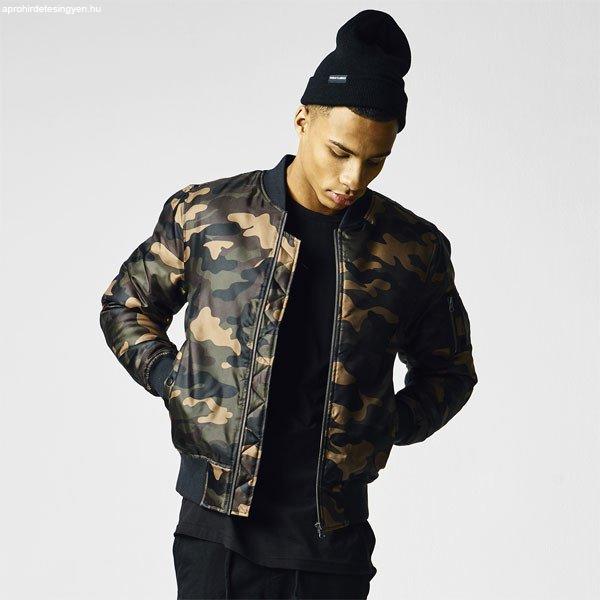 Urban Classics Camo Basic Bomber Jacket wood camo