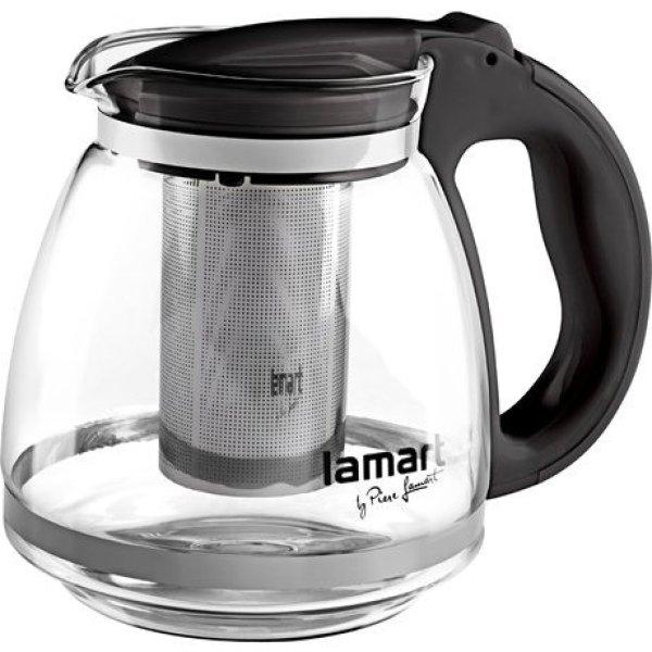 Lamart LT7027 teáskanna 1,5l fekete verre