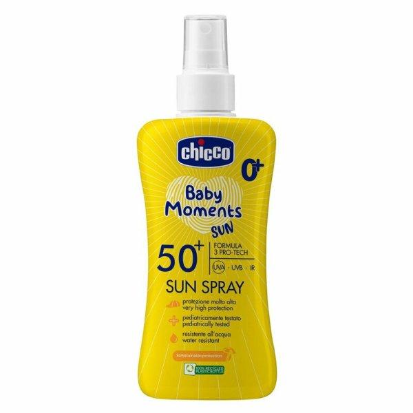 Fényvédő spray SPF 50+, 150 ml UVA, UVB, INFRA sugárzás elleni nagyon magas
védelem