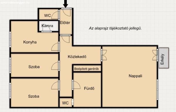 Budapest XIII., 77 m2, 109000000 HUF, 1 szoba, 2 félszoba [1815_5792]