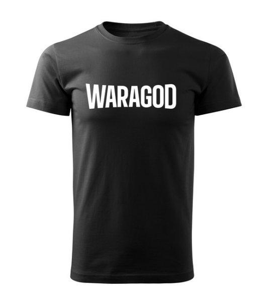 Waragod rövid póló FastMERCH, fekete 160g/m2