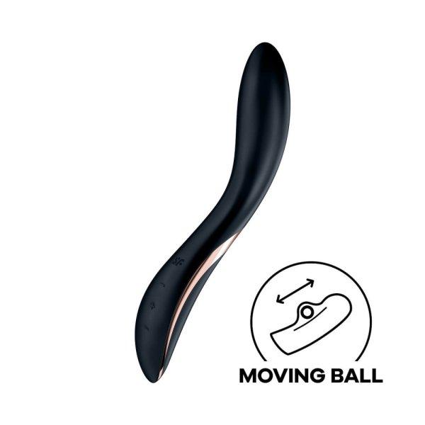 Satisfyer Rrrolling - mozgó golyós G-pont vibrátor (fekete)