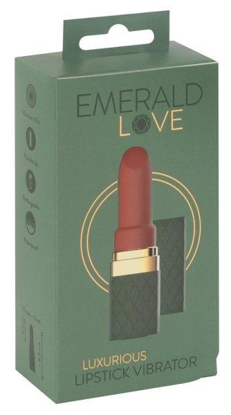 Emerald Love - akkus, vízálló rúzsvibrátor (piros)