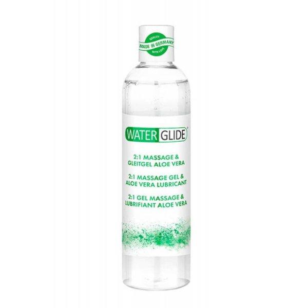 Waterglide 2in1 – aloe verás síkosító és masszázsgél (300 ml)